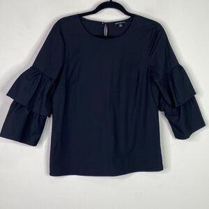 J. Crew Tiered Bell Sleeve Y2K Top Women's Size 6